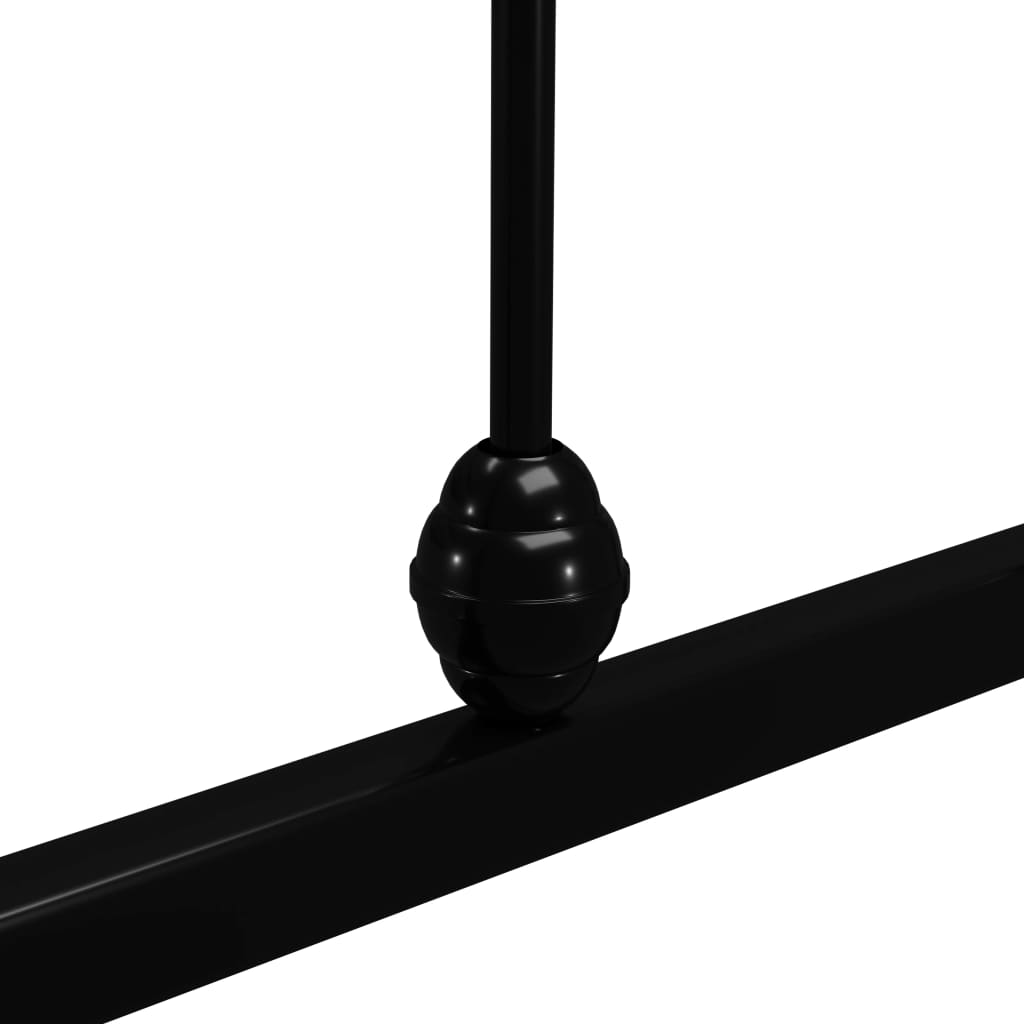 Okvir za krevet crni metalni 100 x 200 cm
