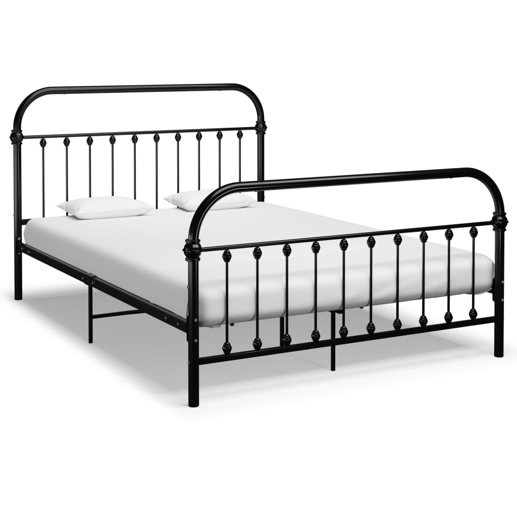 Okvir za krevet crni metalni 120 x 200 cm