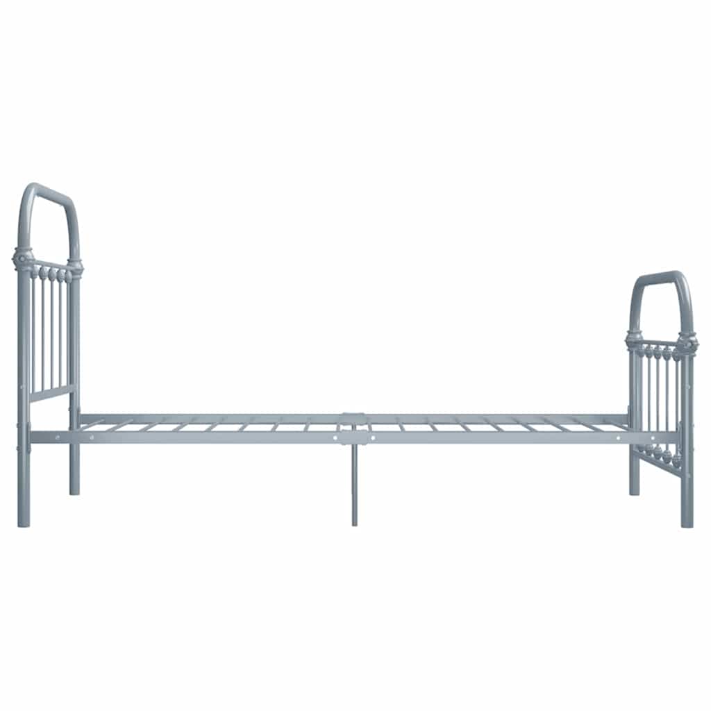 Okvir za krevet sivi metalni 90 x 200 cm