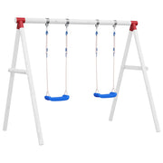 Sjedala za ljuljačke s užadi 2 kom plava 38 x 16 cm polietilen