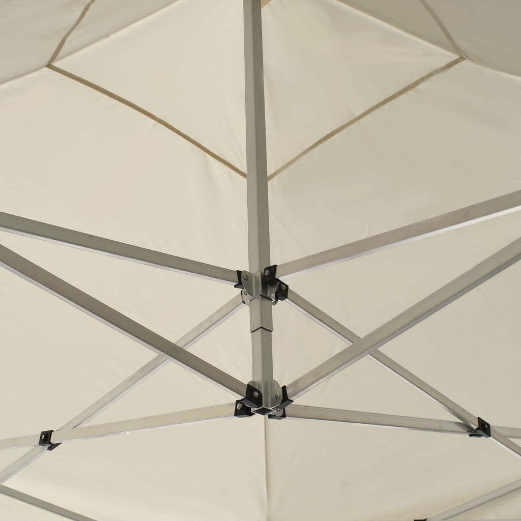 Sklopivi šator za zabave sa zidovima aluminijski 2 x 2 m krem