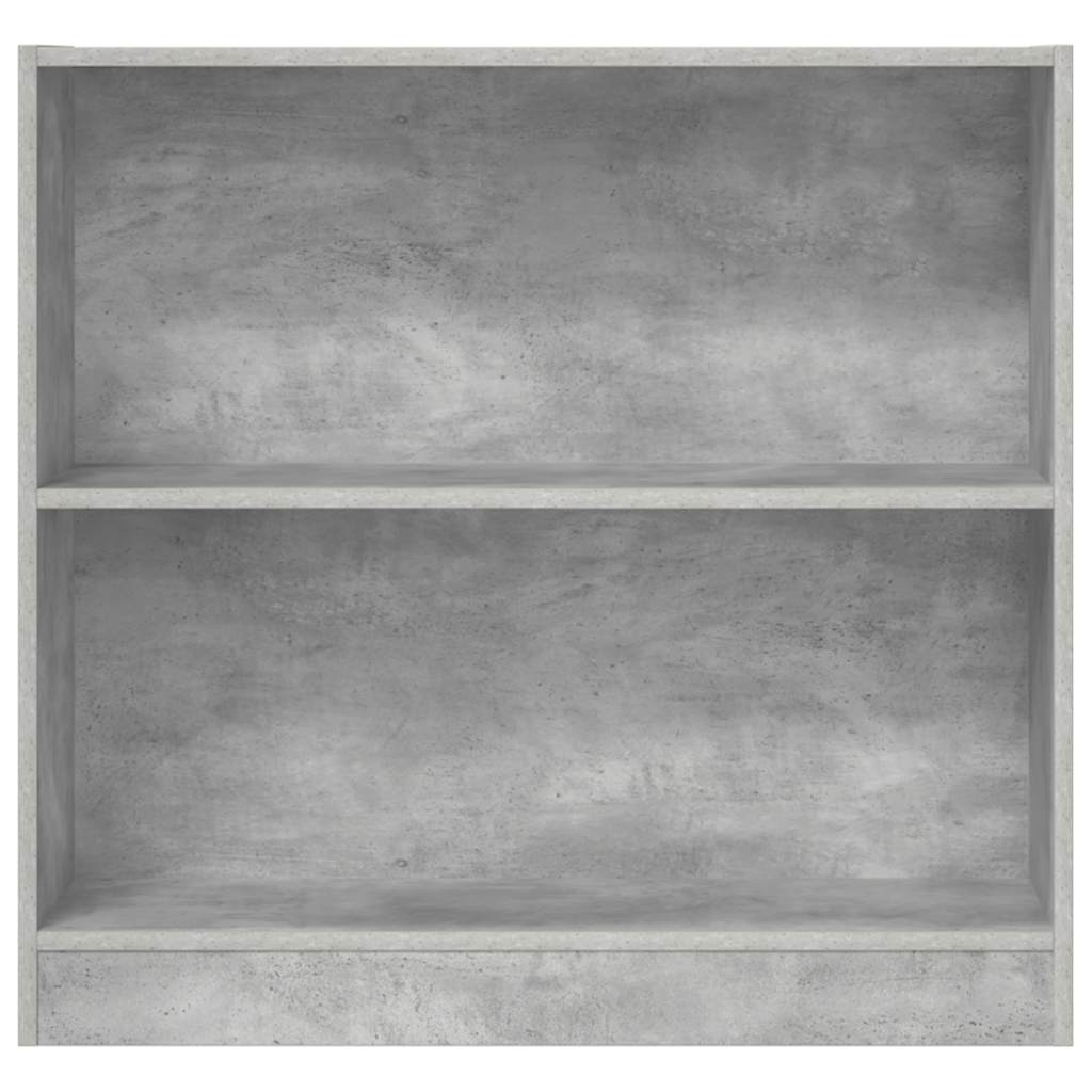 Polica za knjige boja betona 80x24x75 cm konstruirano drvo