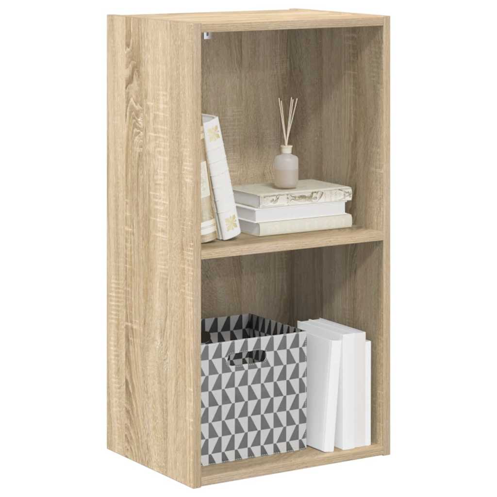 Ormarić za knjige s 2 razine boja hrasta 40x30x76,5 cm drveni