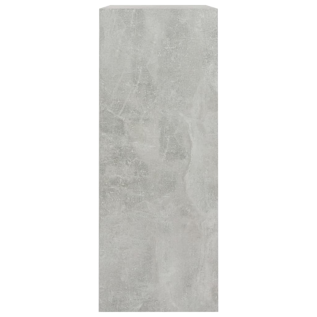 Ormarić za knjige s 2 razine boja betona 80x30x76,5 cm drveni