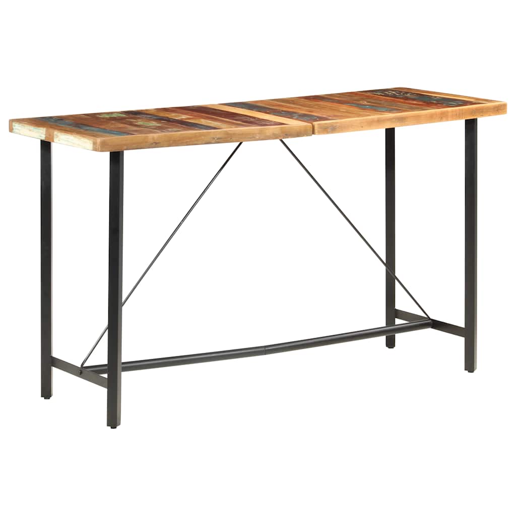 Barski stol 180 x 70 x 107 cm od masivnog obnovljenog drva