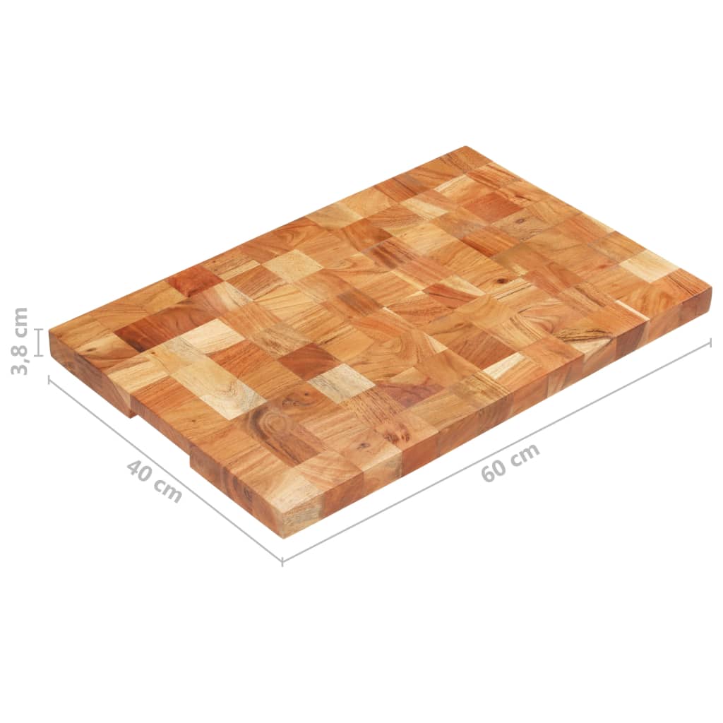 Daska za rezanje 60 x 40 x 3,8 cm od masivnog bagremovog drva