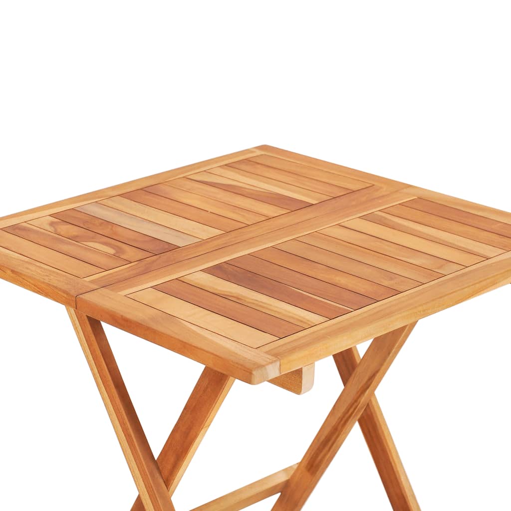 Sklopivi bistro stol 60 x 60 x 65 cm od masivne tikovine