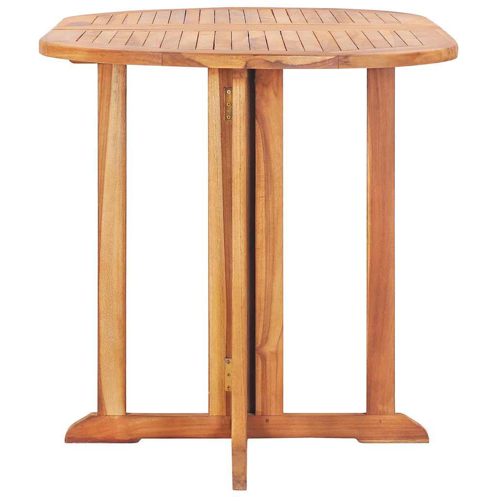 Preklopni vrtni stol 120 x 70 x 75 cm od masivne tikovine