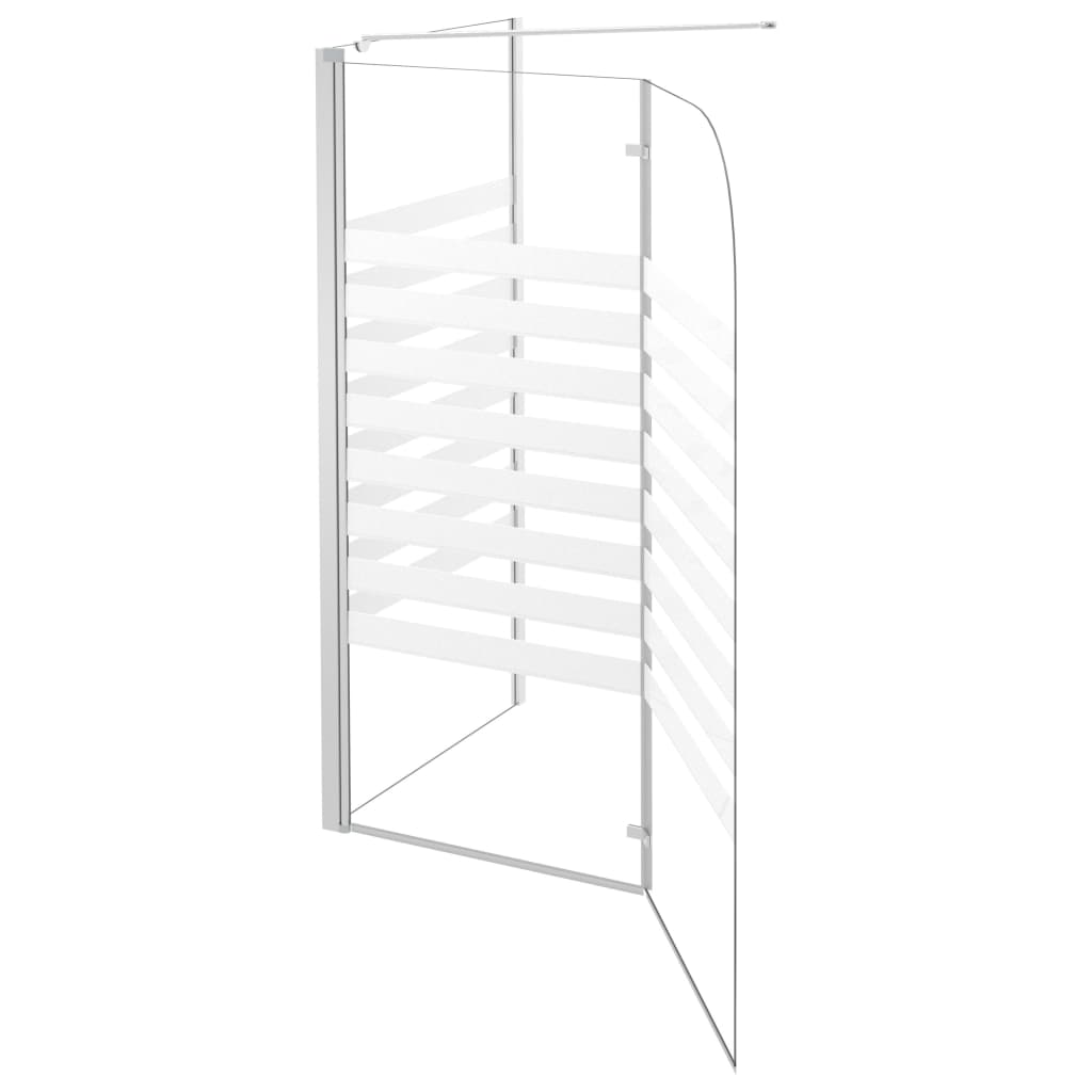 Tuš-kabina 120 x 68 x 130 cm od kaljenog stakla prugasta