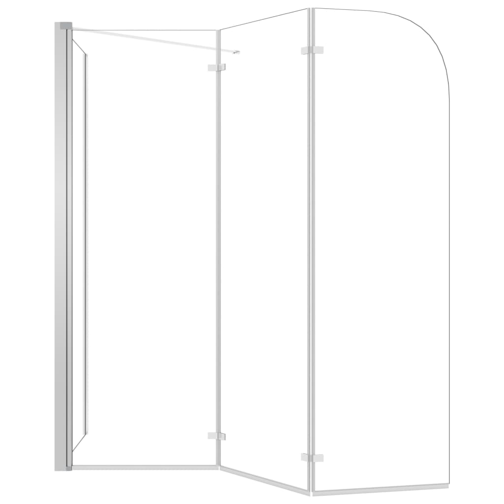 Tuš-kabina od kaljenog stakla 120 x 69 x 130 cm prozirna