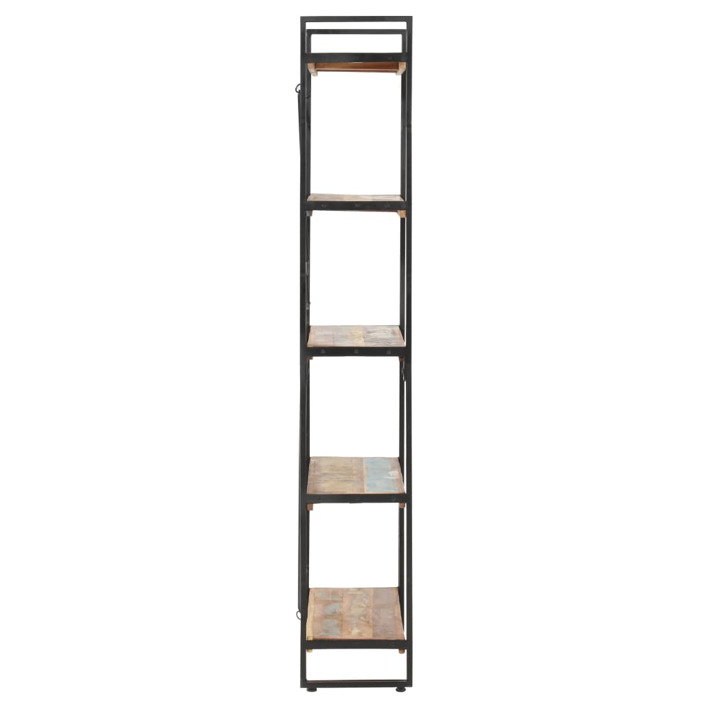 Police za knjige s 5 razina 90 x 30 x 180 cm obnovljeno drvo