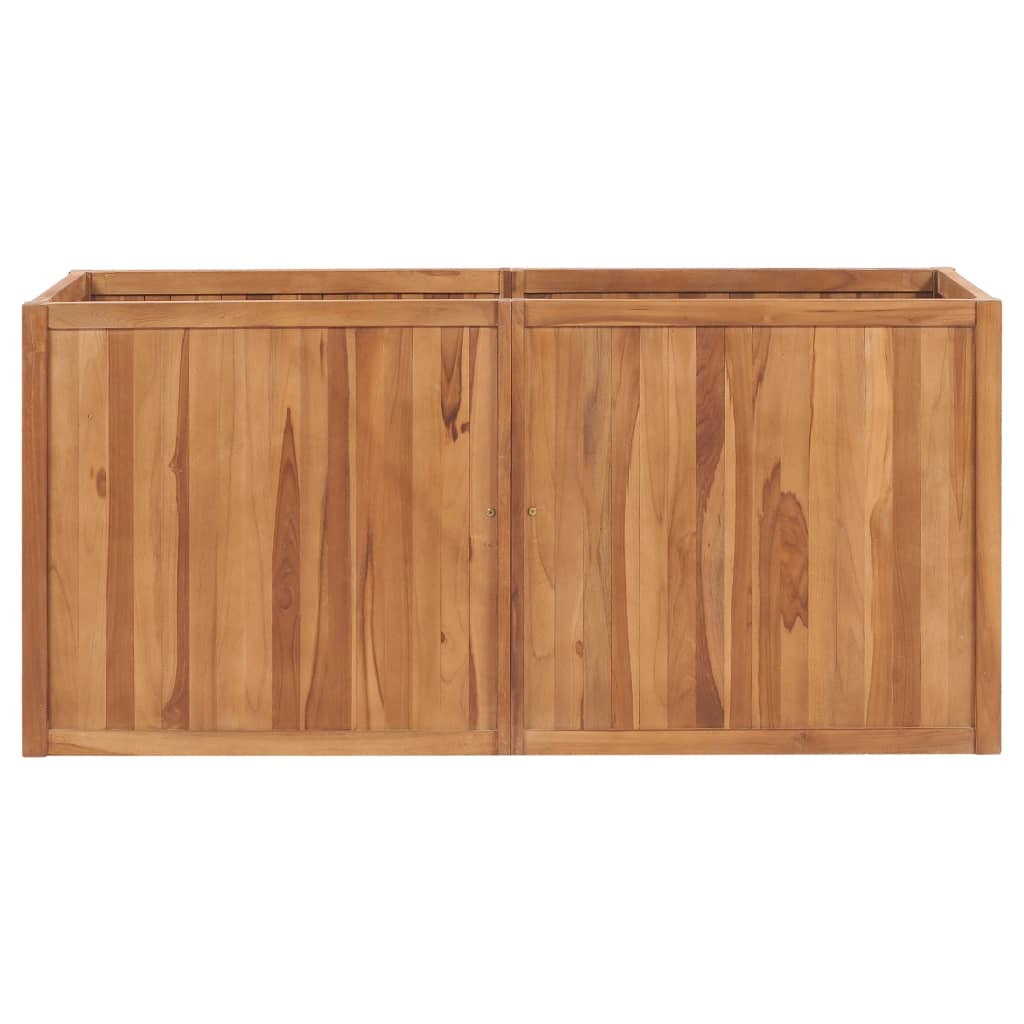 Vrtna posuda za sadnju 150 x 50 x 70 cm od masivne tikovine