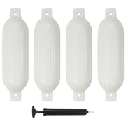 Bokobrani za brod 4 kom bijeli 51 x 14 cm PVC
