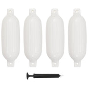 Bokobrani za brod 4 kom bijeli 58,5 x 16,5 cm PVC