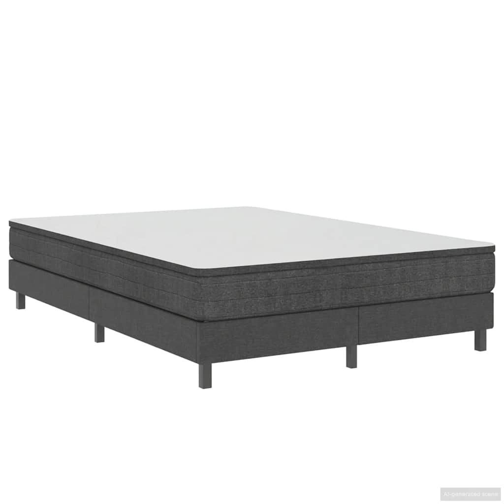 Box spring okvir za krevet od tkanine sivi 140 x 200 cm