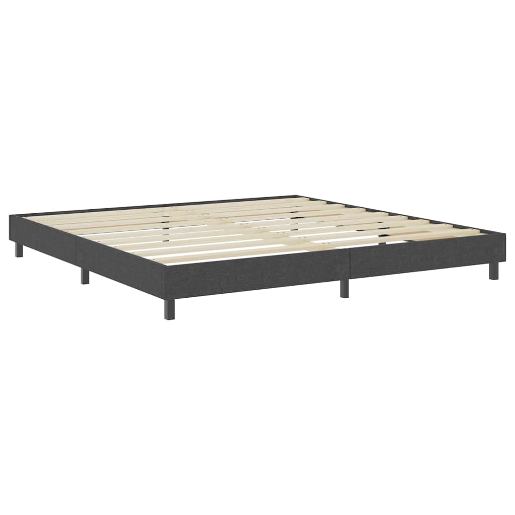 Box spring okvir za krevet od tkanine sivi 200 x 200 cm