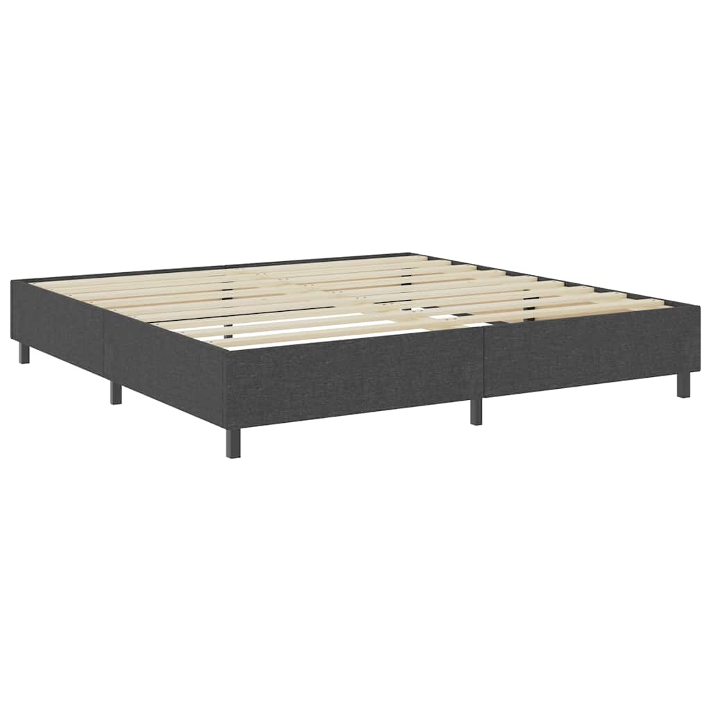 Box spring okvir za krevet od tkanine sivi 200 x 200 cm