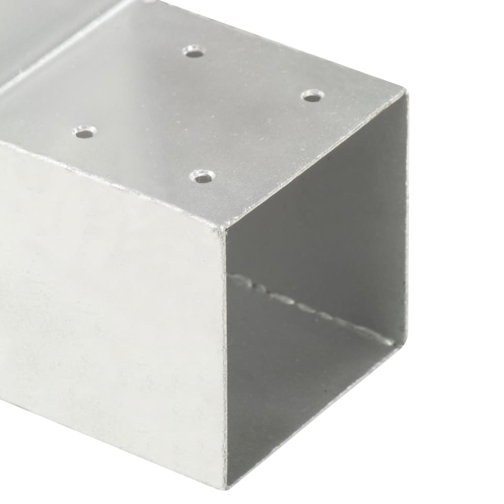 Spojnici za stupove u L-obliku 4 kom pocinčani metal 71 x 71 mm