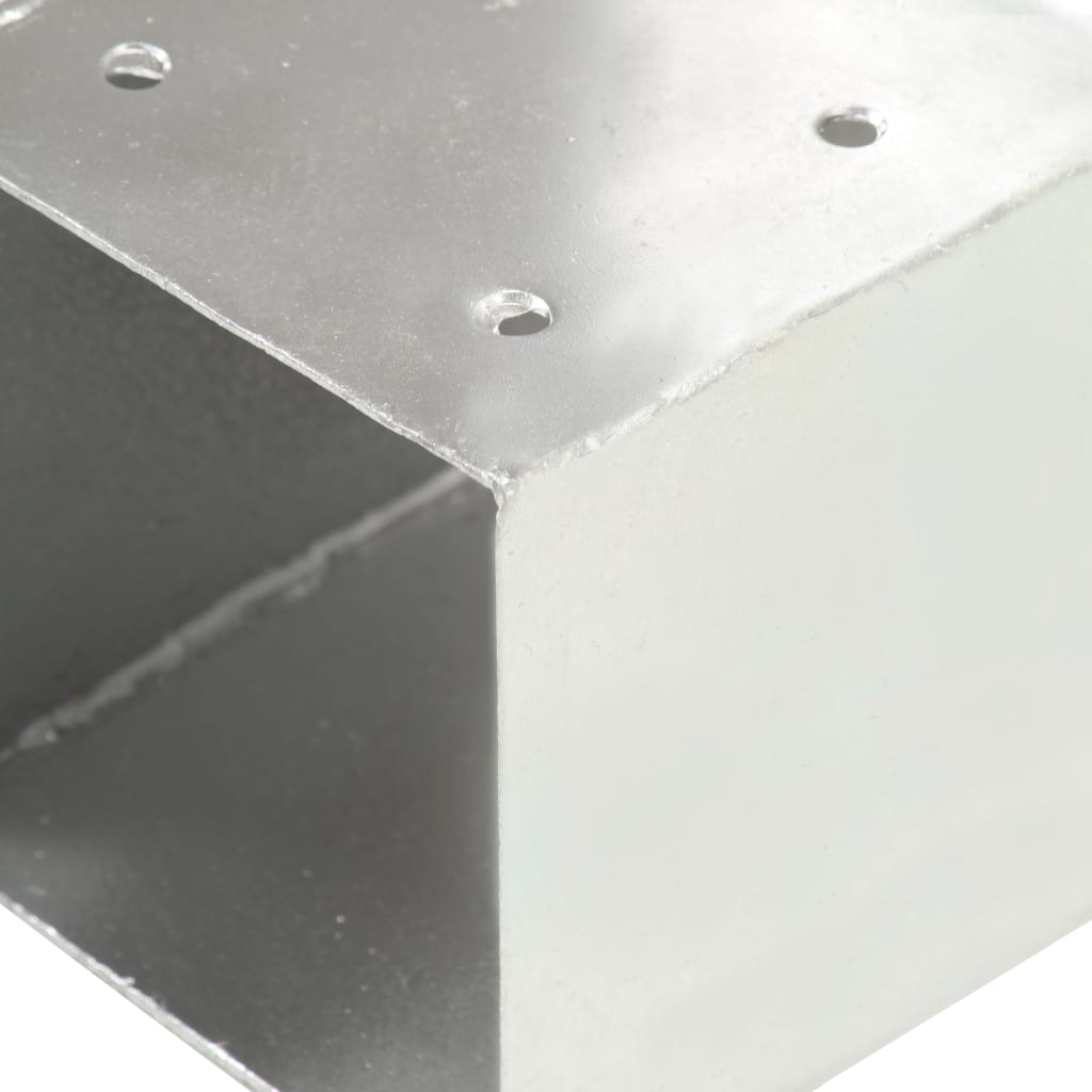 Spojnici za stupove u T-obliku 4 kom pocinčani metal 81 x 81 mm