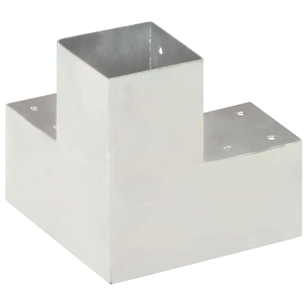 Spojnici za stupove u Y-obliku 4 kom pocinčani metal 91 x 91 mm