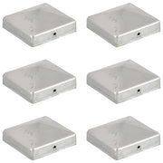 Piramidalni poklopci za stupove ograde 6 kom metalni 81 x 81 mm