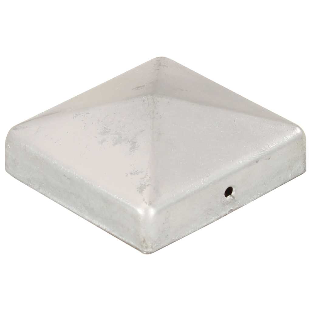 Piramidalni poklopci za stupove ograde 6 kom metalni 81 x 81 mm