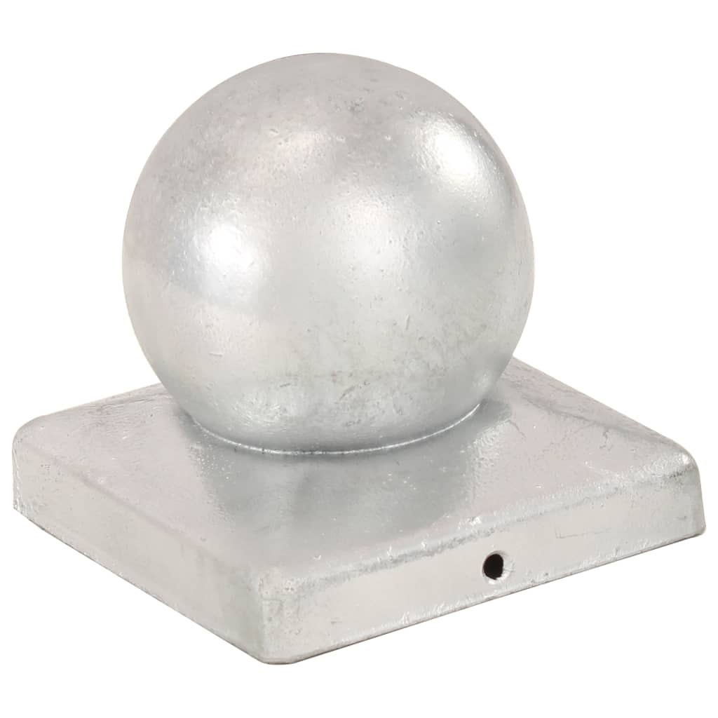 Poklopci za stupove 6 kom kuglasti metalni 101 x 101 mm