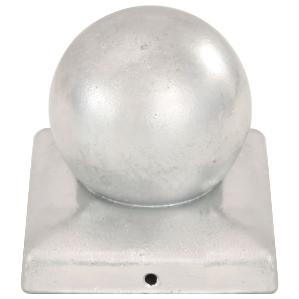 Poklopci za stupove 6 kom kuglasti metalni 101 x 101 mm