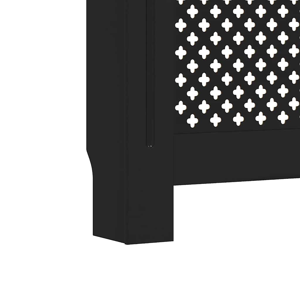 Pokrov za radijator crni 172 x 19 x 81,5 cm MDF