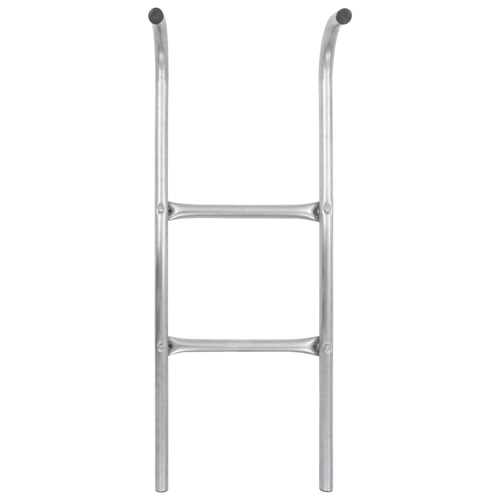 Ljestve za trampolin s 2 prečke čelične srebrne 72 cm (pogodno za visinu od 65 cm)