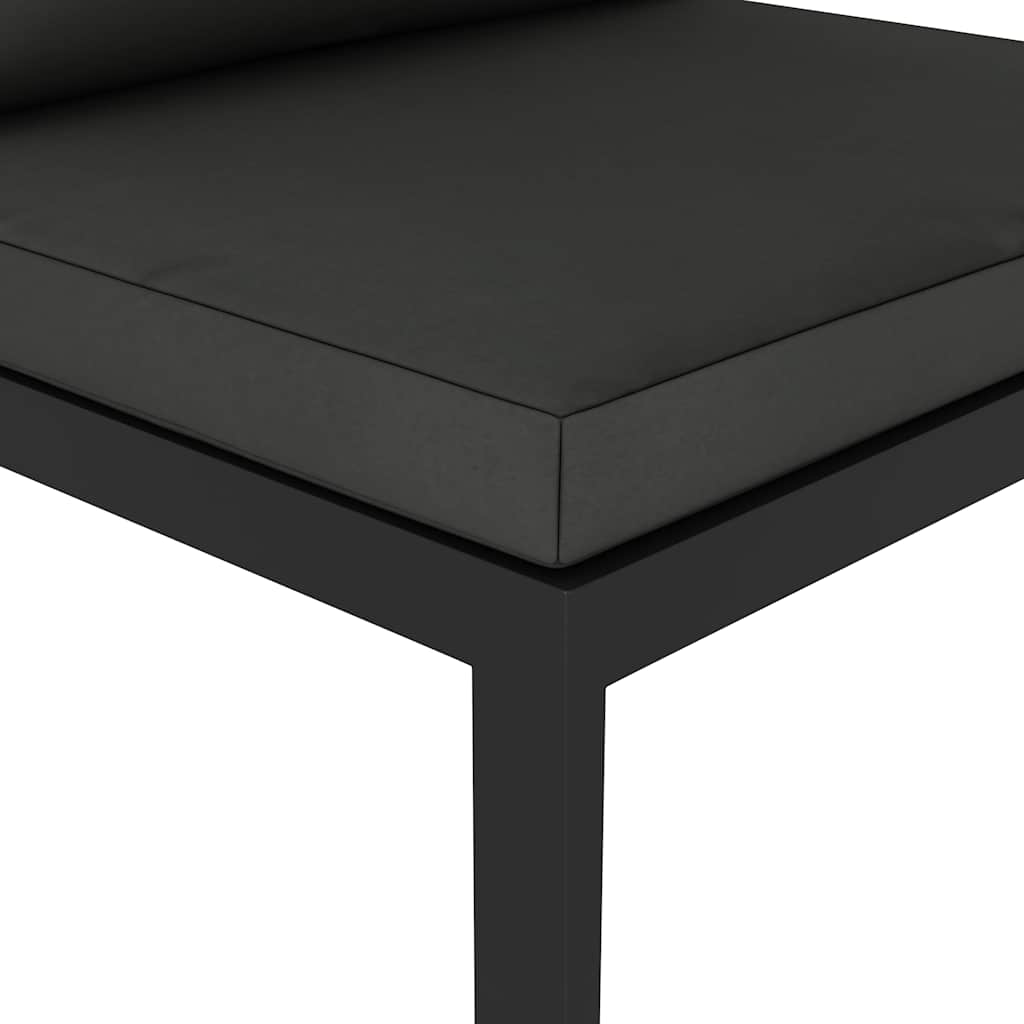 Modularna srednja sofa s jastucima aluminijska antracit
