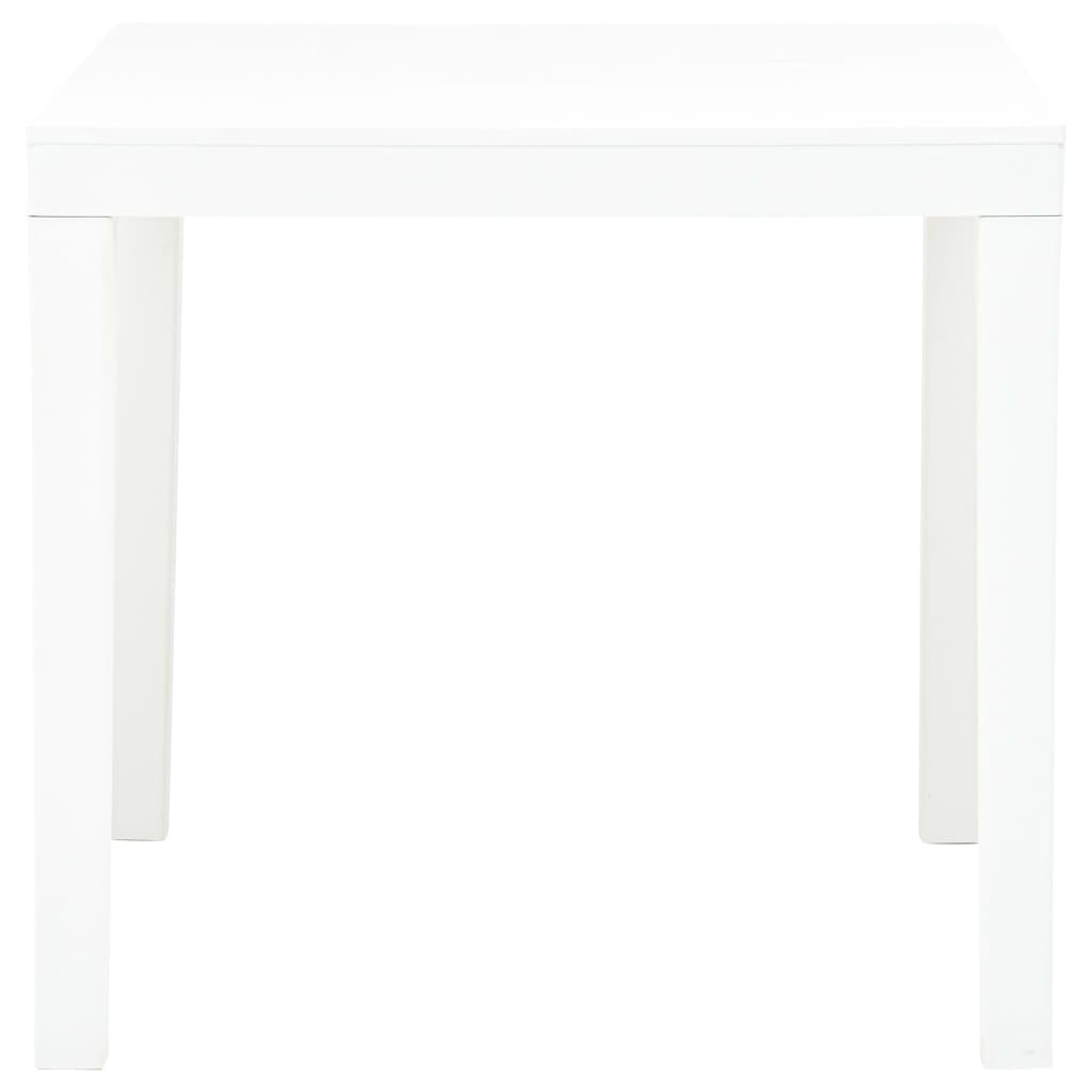 Vrtni stol bijeli 78 x 78 x 72 cm plastični