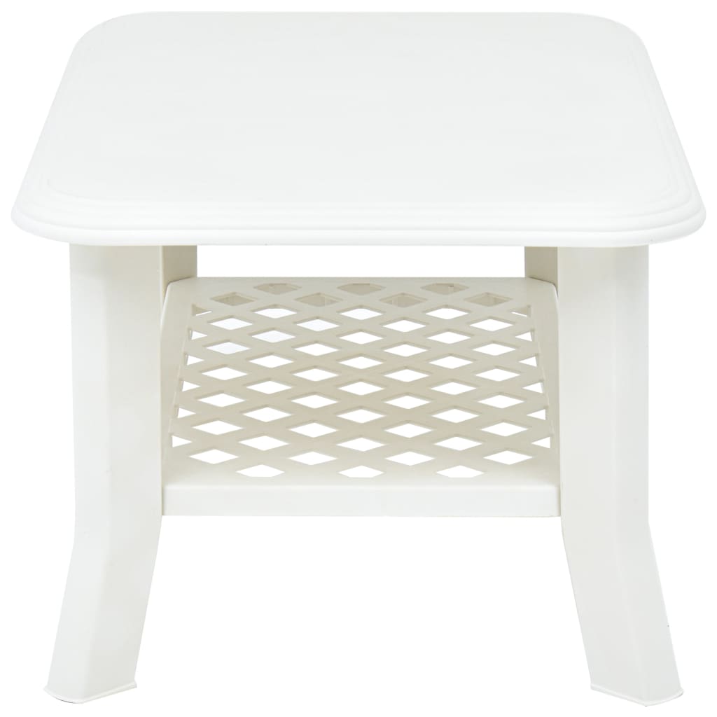Stolić za kavu bijeli 90 x 60 x 46 cm plastični