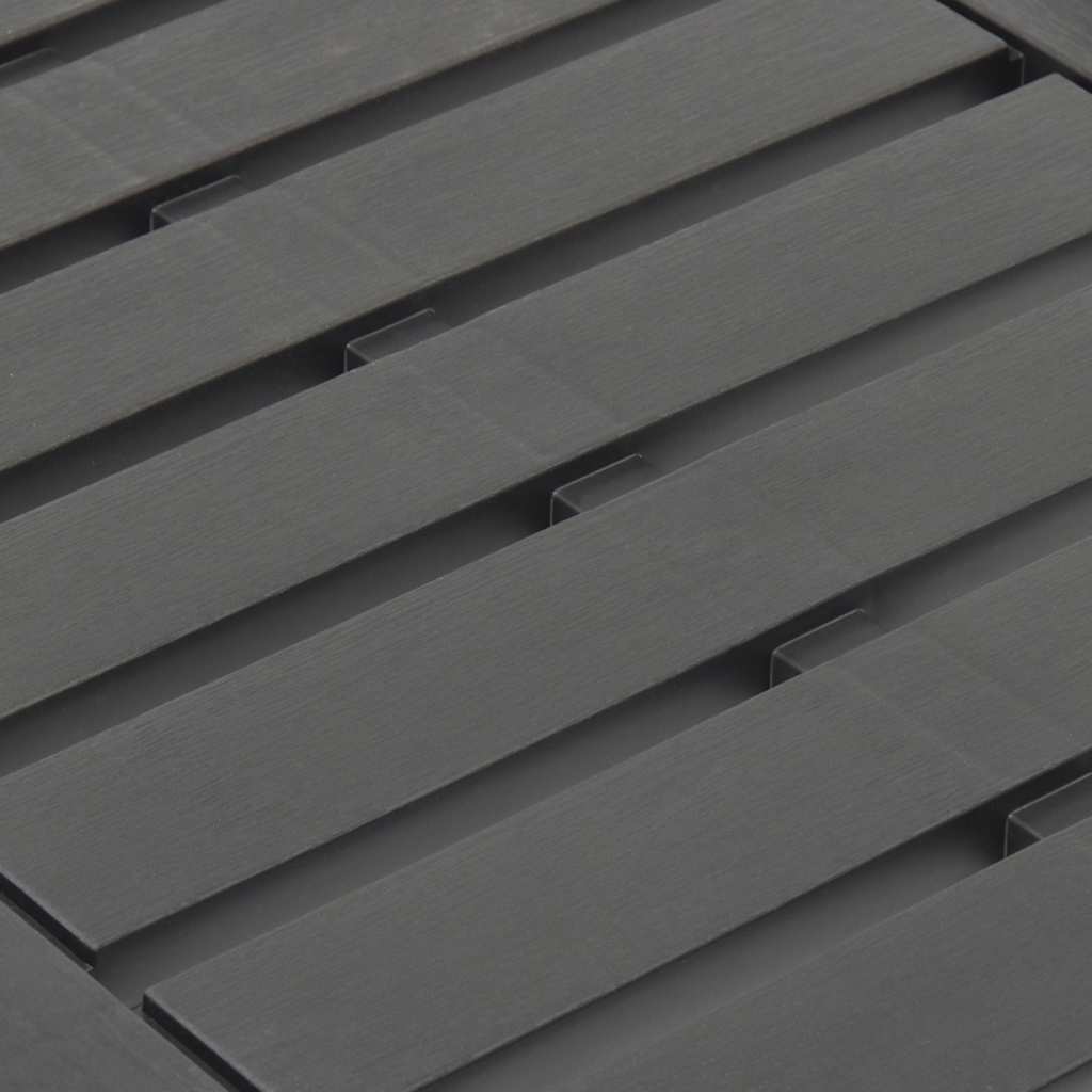 Vrtni stol antracit 78 x 55 x 38 cm plastični