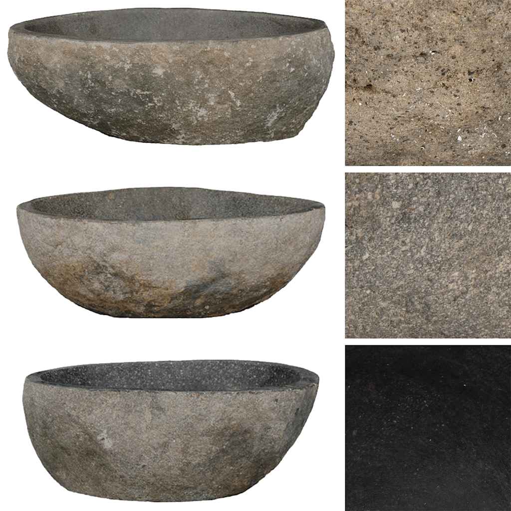 Umivaonik od riječnog kamena ovalni (29 - 38) x (24 - 31) cm