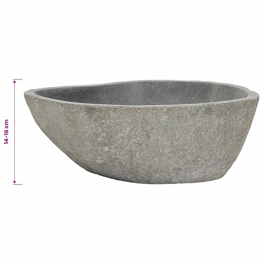 Umivaonik od riječnog kamena ovalni (37 - 46) x (29 - 36) cm