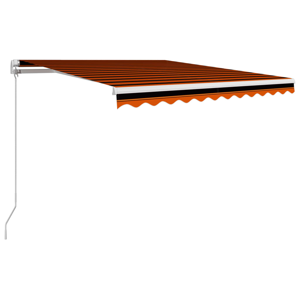 Tenda na ručno uvlačenje 350 x 250 cm narančasto-smeđa