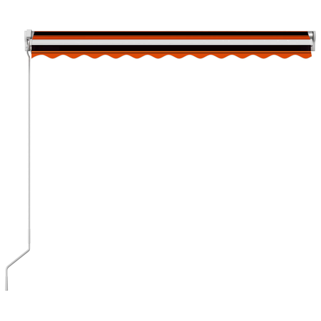 Tenda na ručno uvlačenje 350 x 250 cm narančasto-smeđa