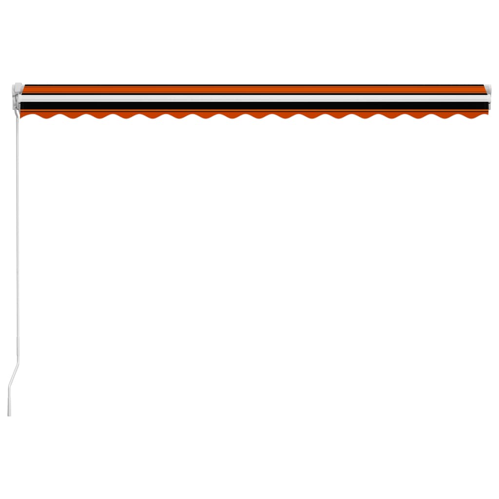 Tenda na ručno uvlačenje 400 x 300 cm narančasto-smeđa