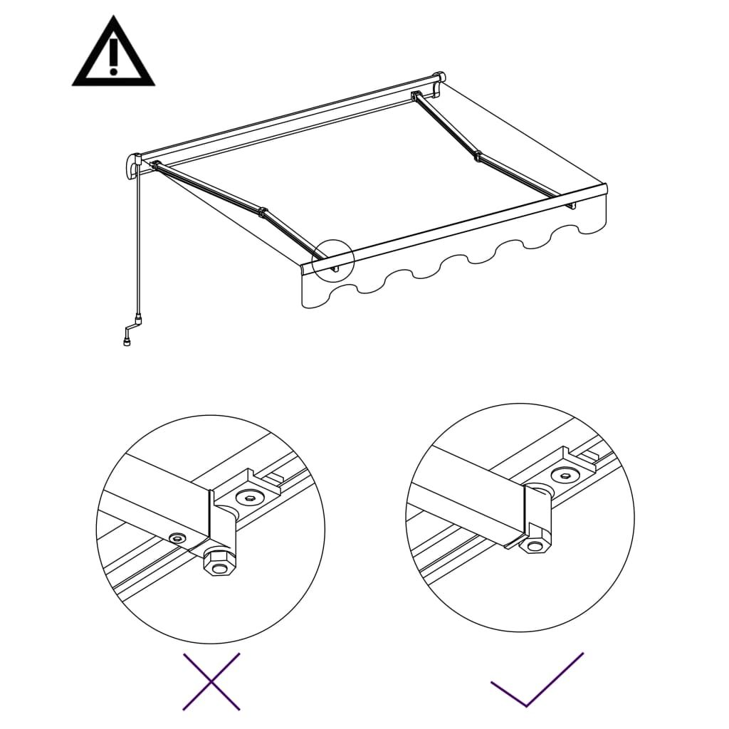 Tenda na ručno uvlačenje 300 x 250 cm antracit