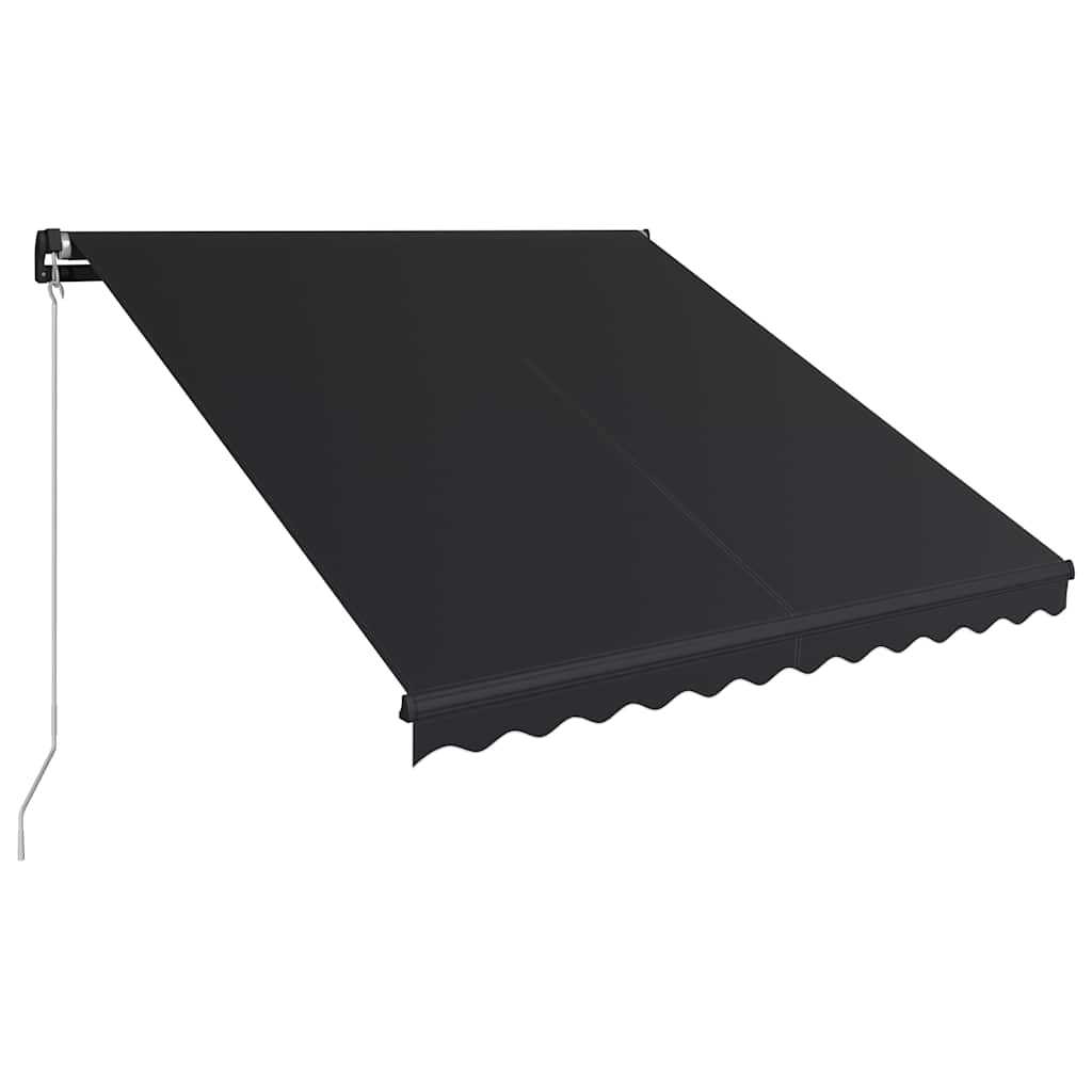 Tenda na ručno uvlačenje s LED svjetlima 350 x 250 cm antracit