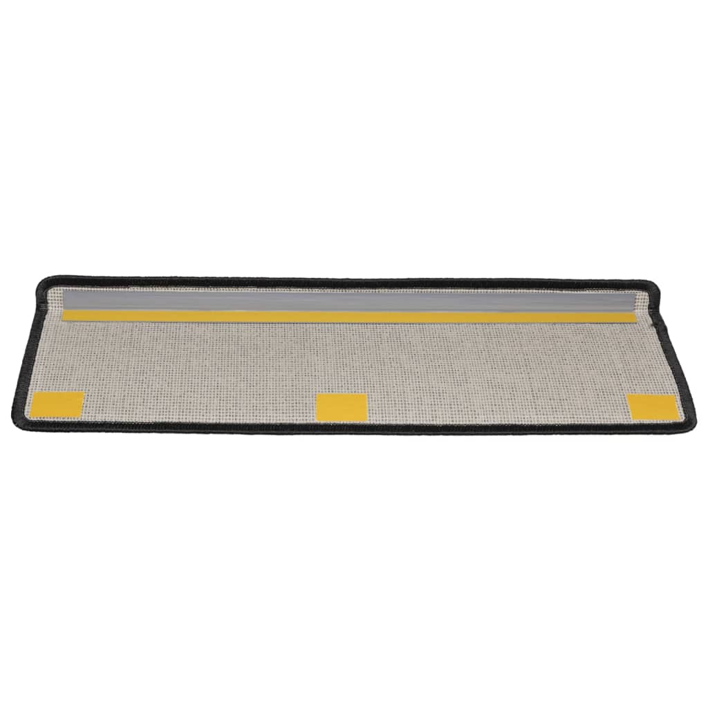 Prostirke za stepenice 15 kom 65x21x4 cm antracit pravokutni rub
