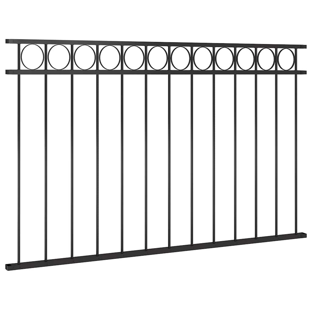 Ogradni panel ASSEN čelik Crni 163x80 cm