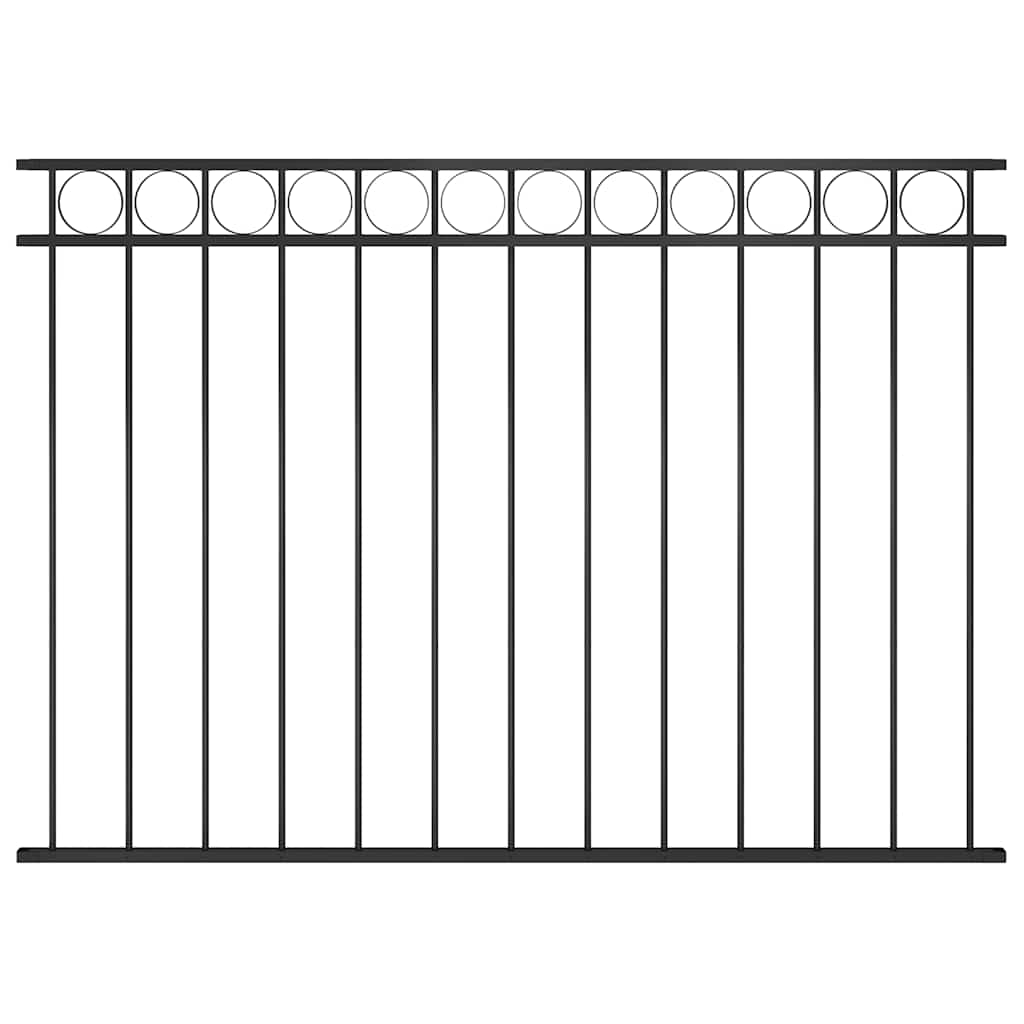 Ogradni panel ASSEN čelik Crni 163x120 cm