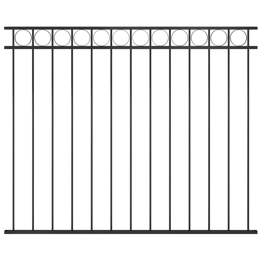 Ogradni panel ASSEN čelik Crni 163x150 cm
