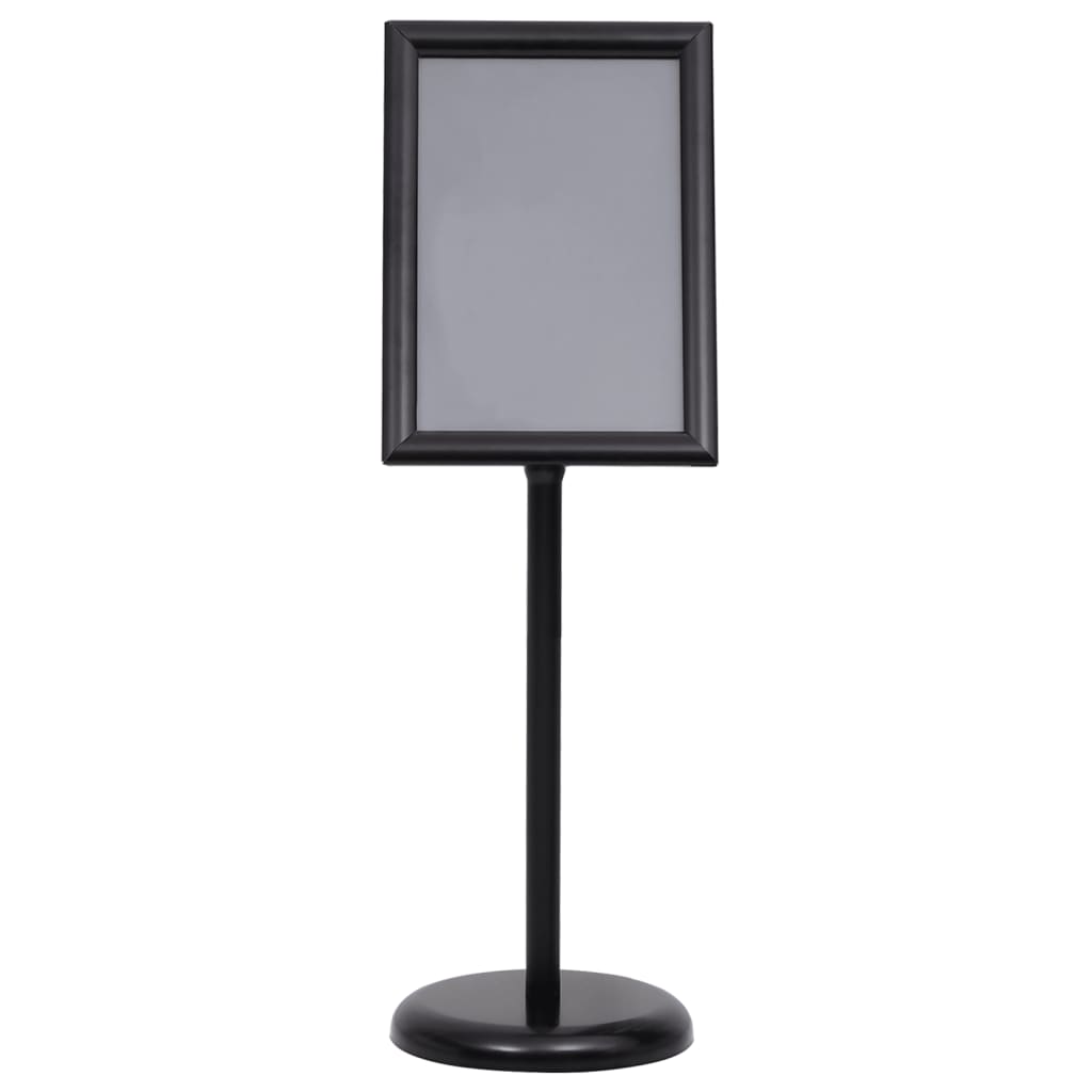 Stalak za plakate A3 s postoljem crni od aluminijske legure