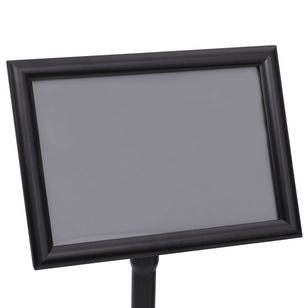Stalak za plakate A3 s postoljem crni od aluminijske legure