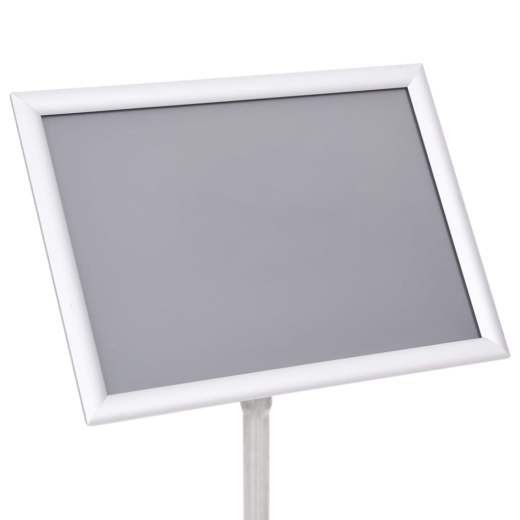 Stalak za plakate A3 s postoljem srebrni od aluminijske legure