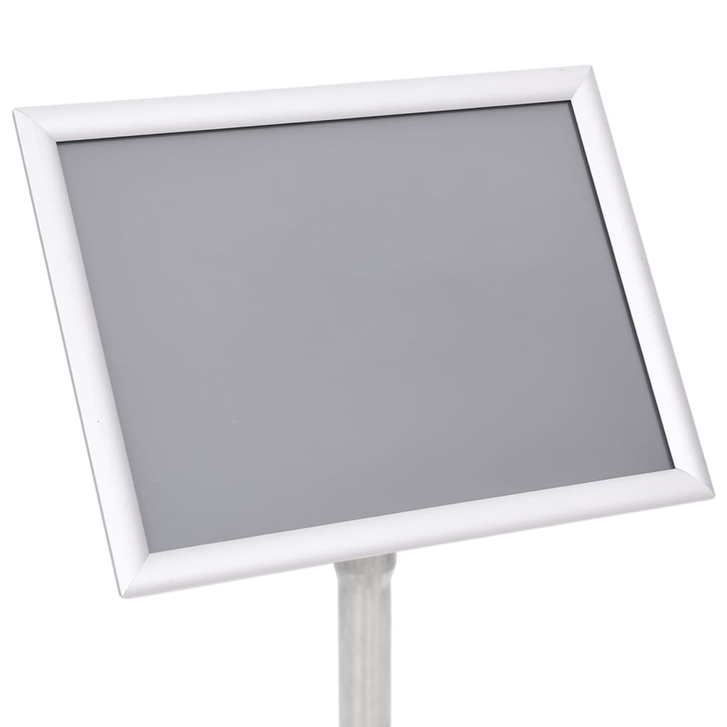 Stalak za plakate A4 s postoljem srebrni od aluminijske legure