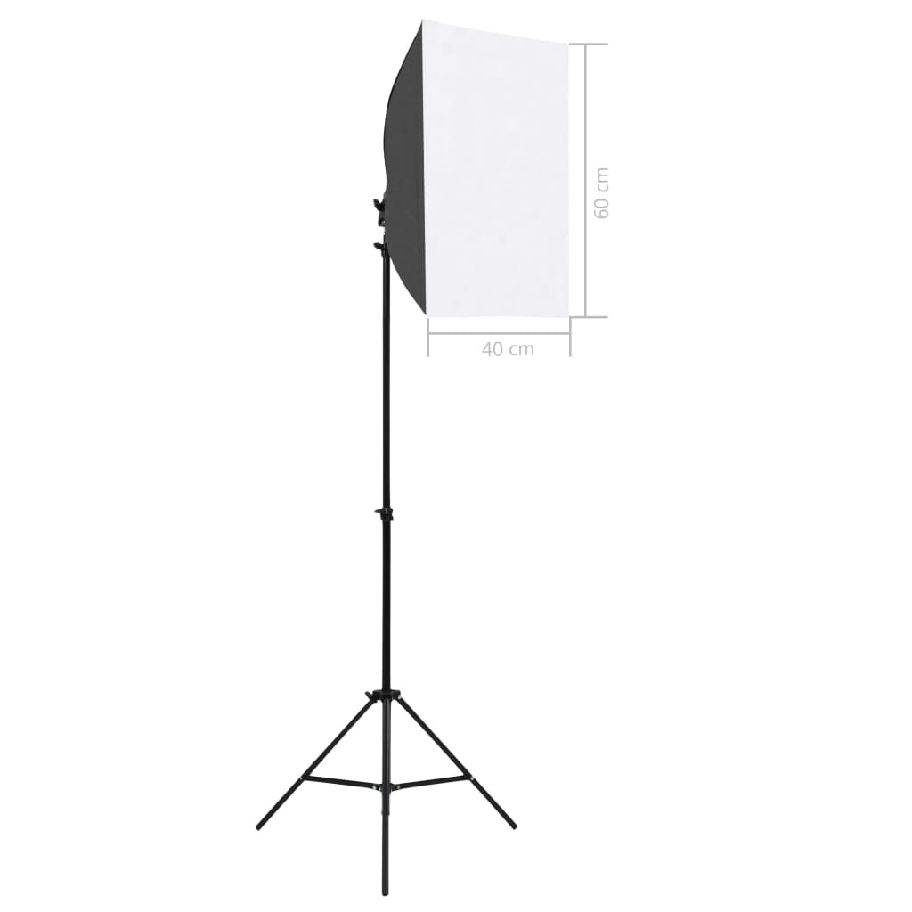 Komplet fotografske opreme sa svjetlima softbox i pozadinama